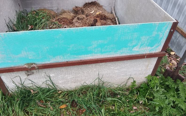 Компостёр осенью