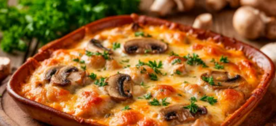 Показываю свой легендарный рецепт курицы по-французски с грибами: все спрашивают, как я делаю такую вкуснятину - есть пару тонкостей🍗