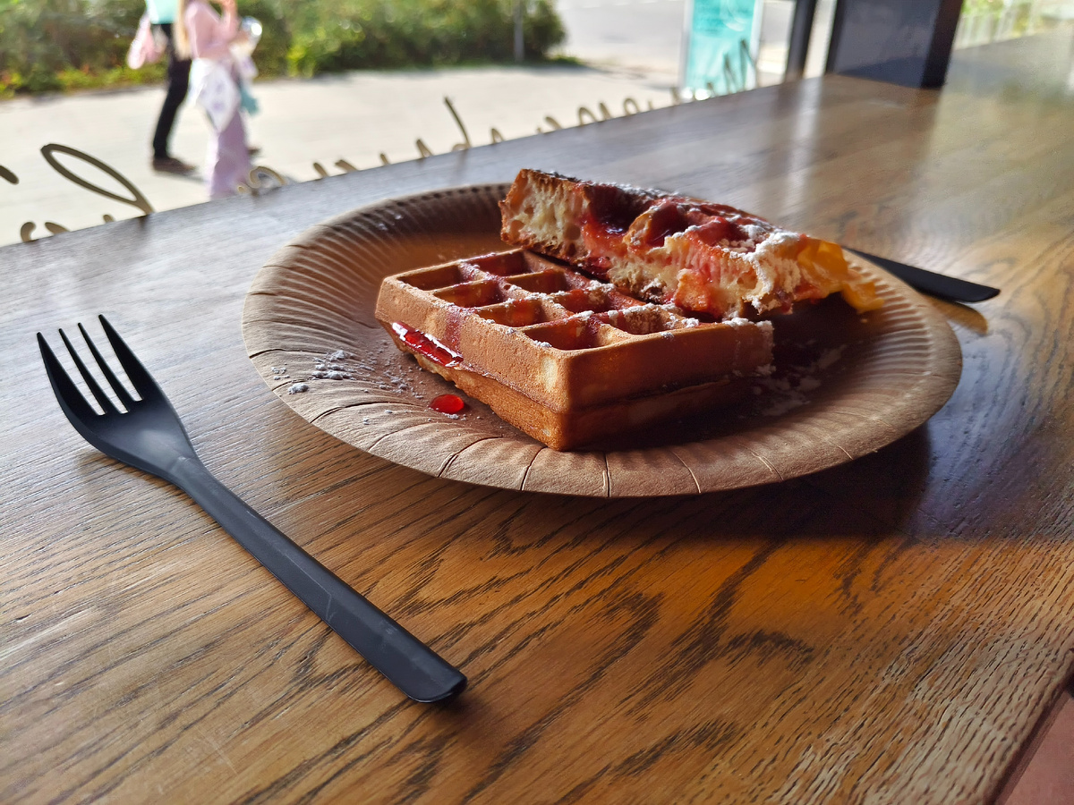 Вафли в разрезе.