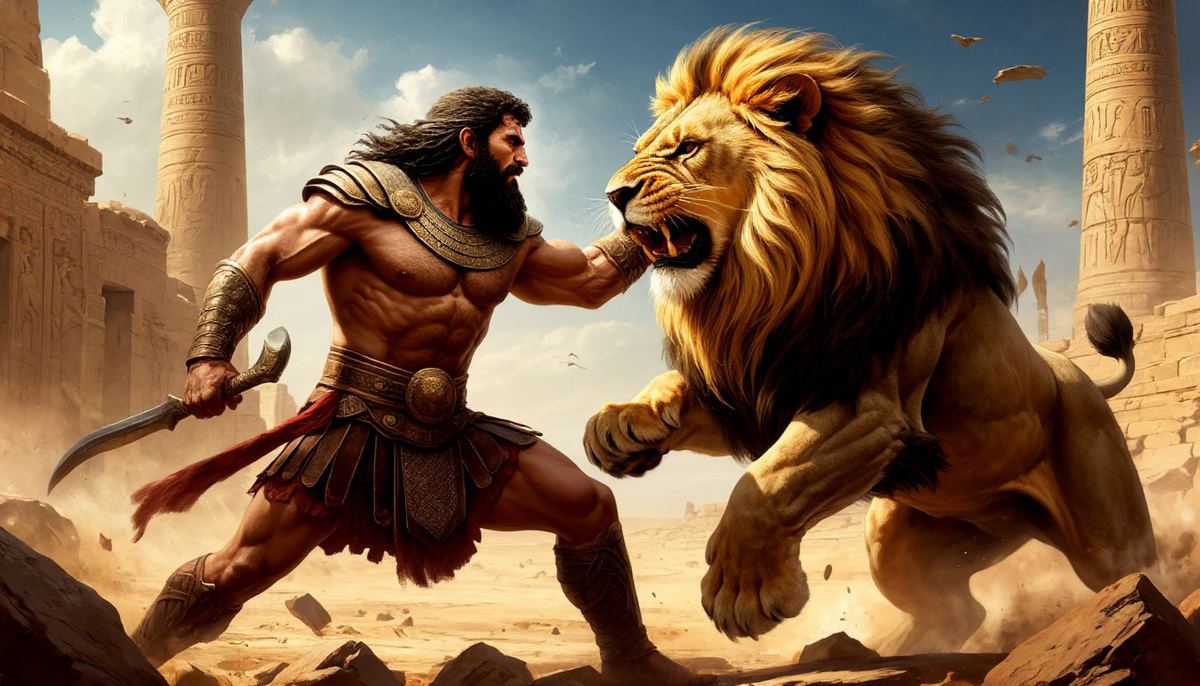 Гильгамеш убивал львов в горах, показывая народу и богам, что он стоит выше дикой стихии.