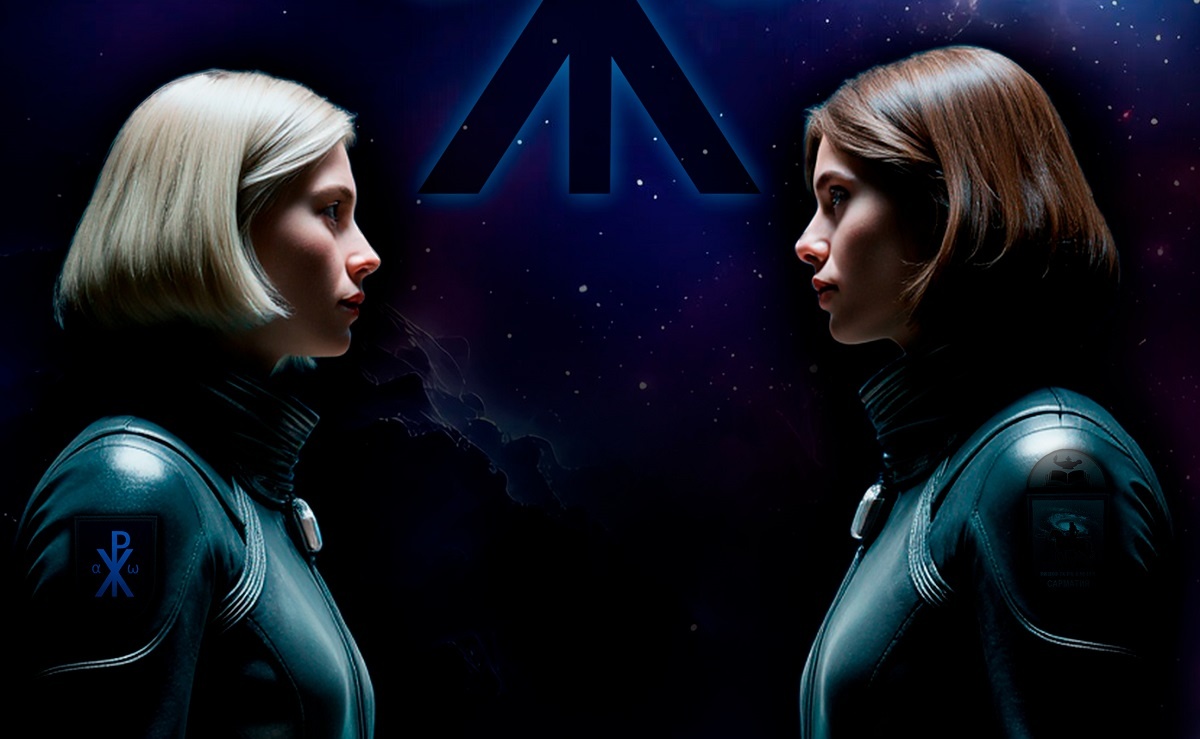 Фрагмент официальной обложки научно-фантастического романа "Сарматия", автора Германа Мамиева.