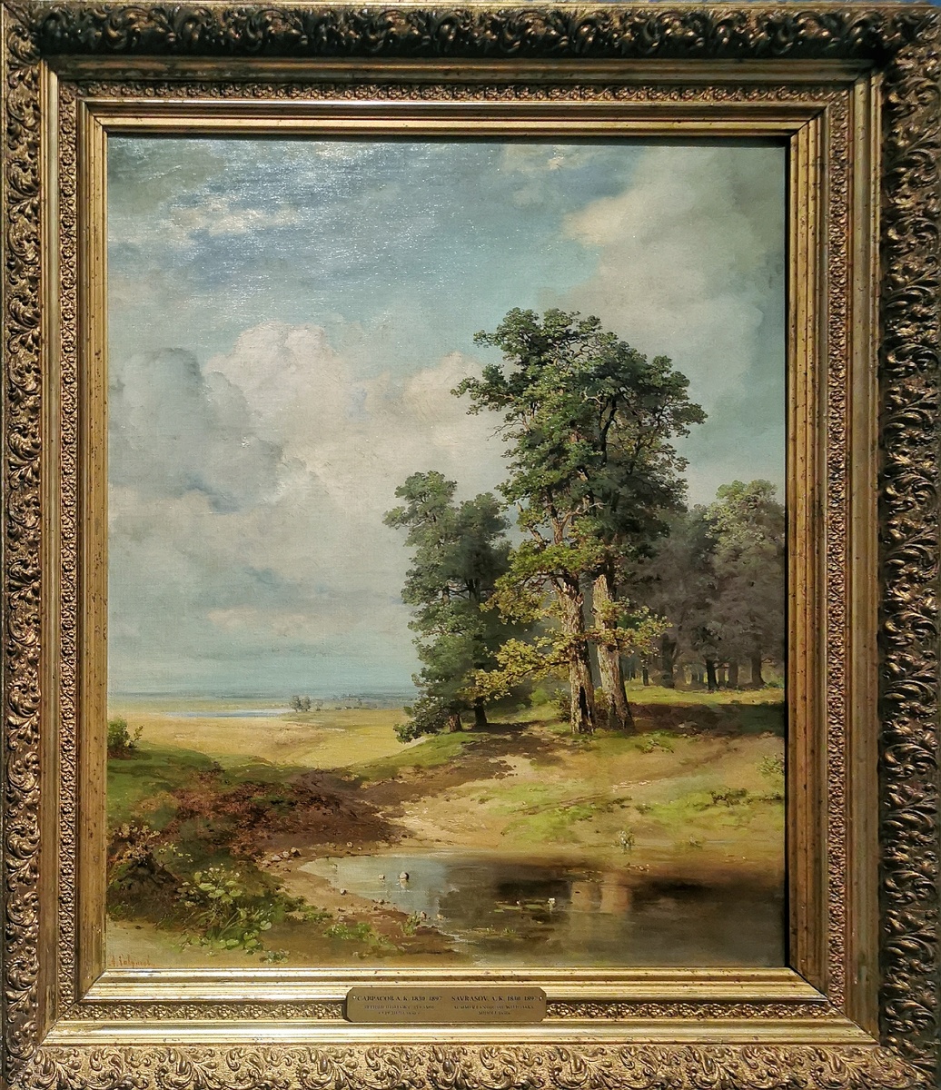 Саврасов А. К. "Летний пейзаж с дубами". Середина 1850-х гг.