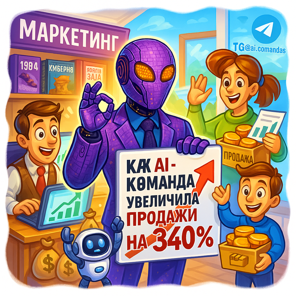    [Кейс] Как AI-команда увеличила продажи на 340% за 3 месяца: Делюсь пошаговым алгоритмом, который изменит ваш бизнес Дмитрий Попов | Comandos.ai