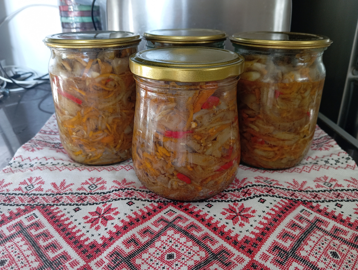 Грузди по-корейски