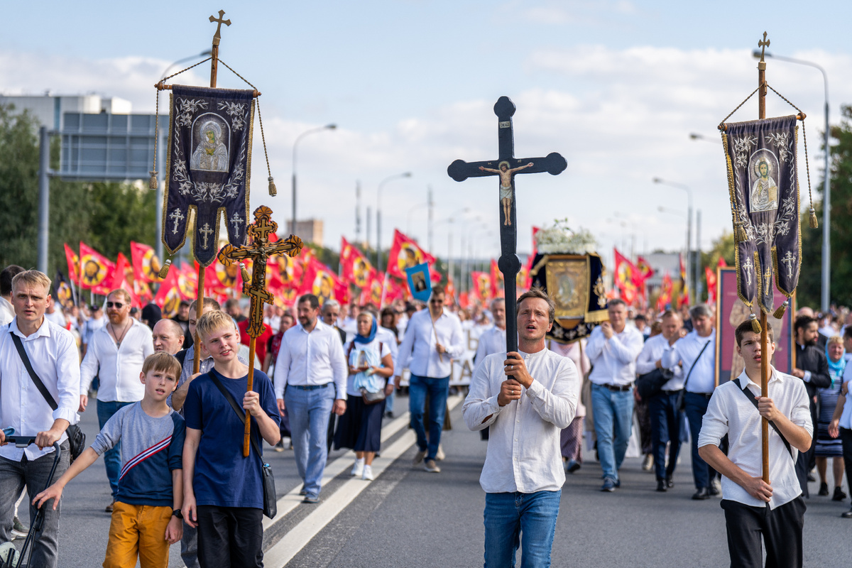 Крестный ход в Москве 7 сентября 2025 года. Фото: Патриархия.ру.