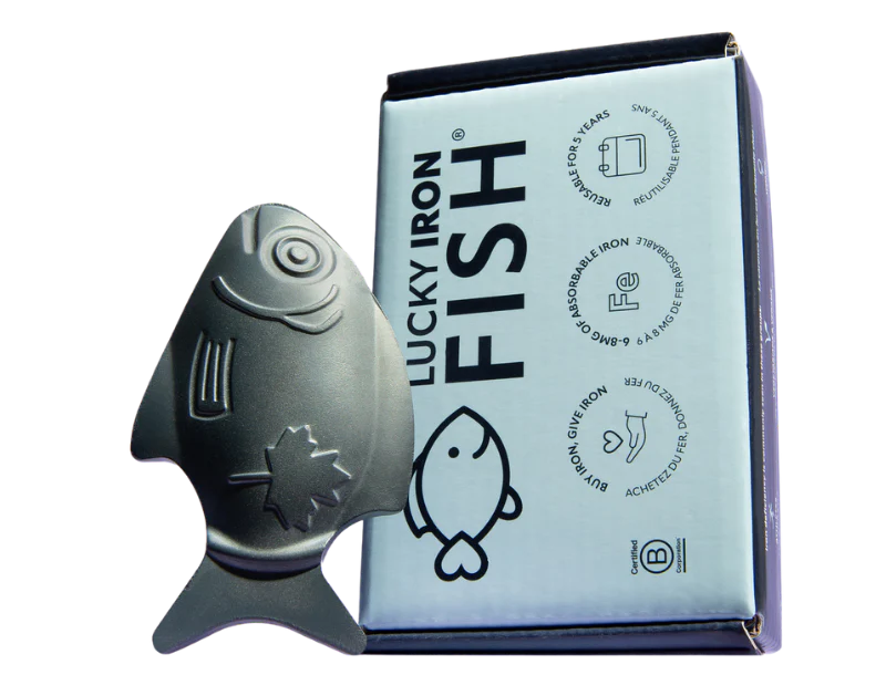 Тот самый кусочек железа в виде рыбки.