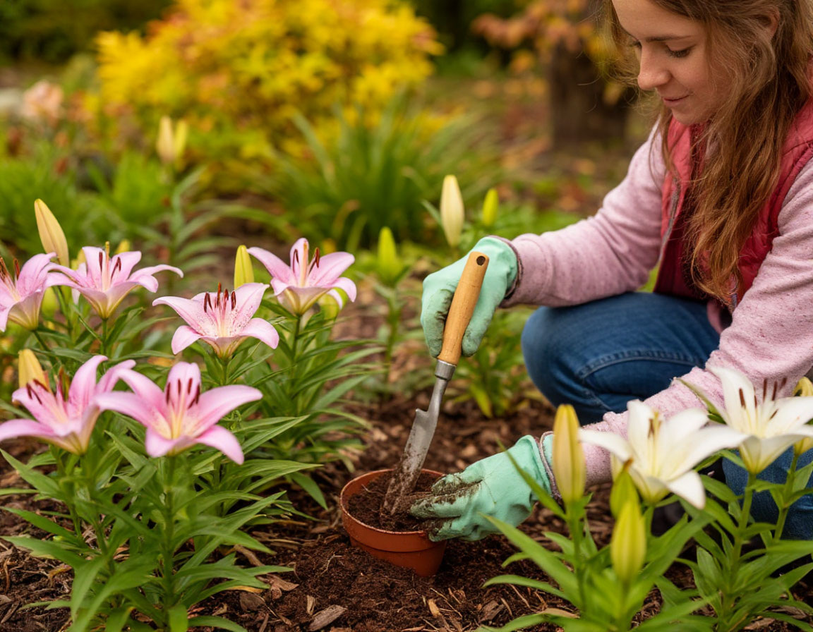 когда можно пересаживать лилии осенью.