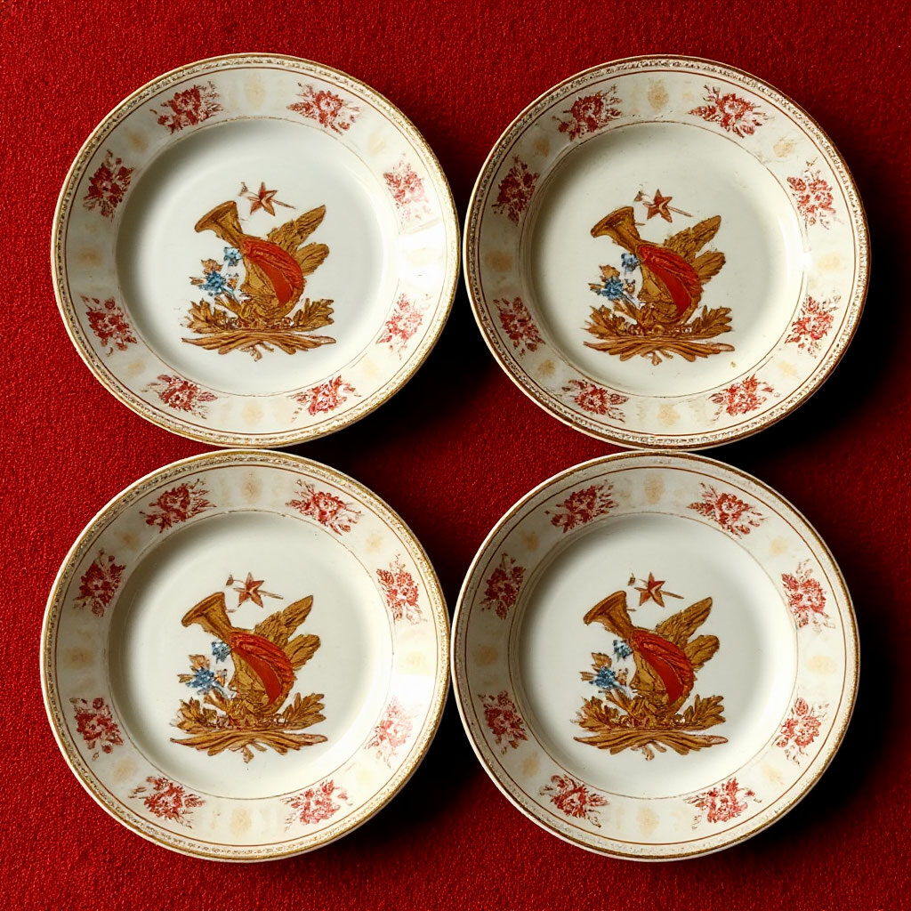 старые тарелки 