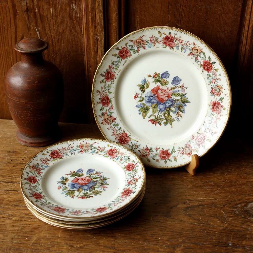 старые тарелки 


