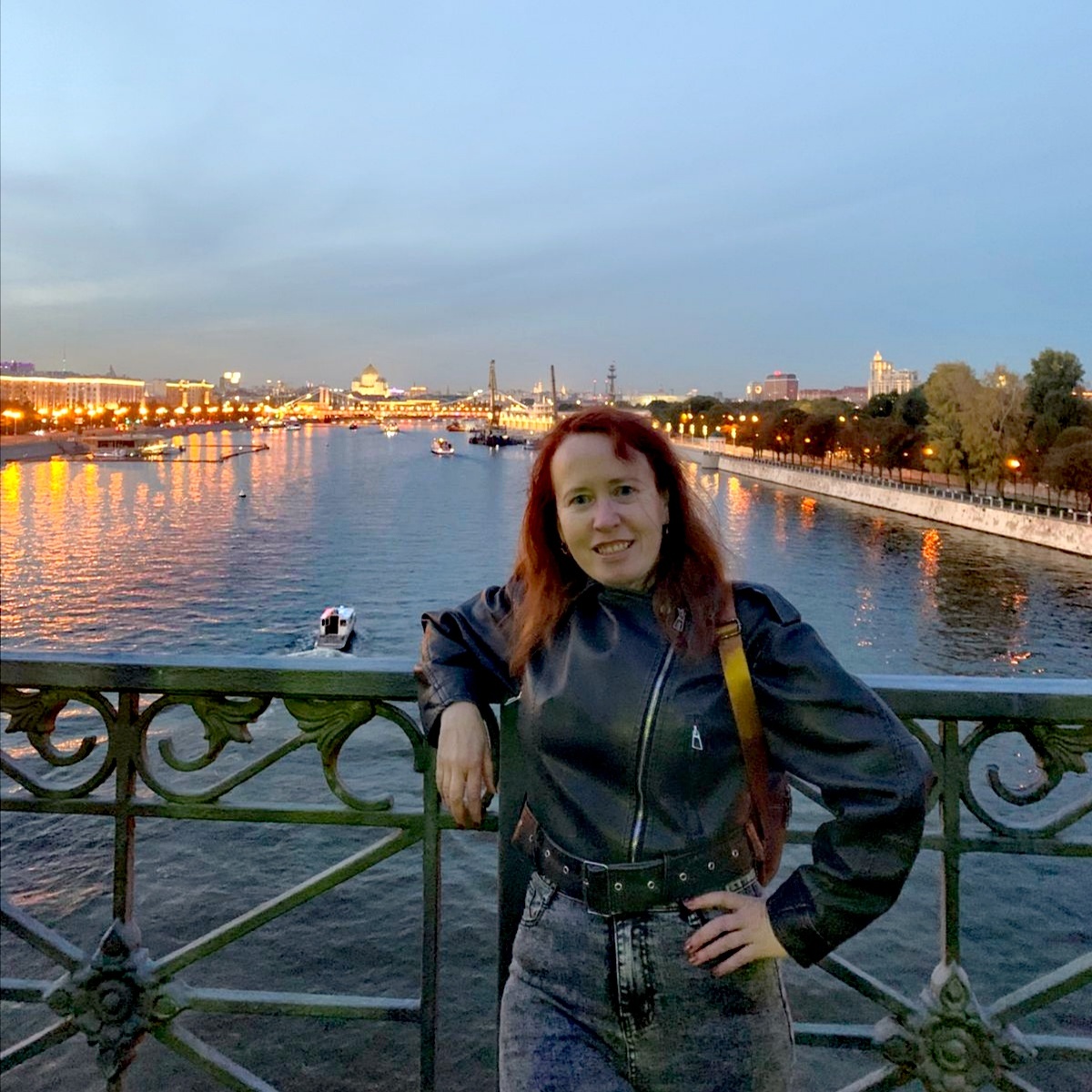 На Андреевском мосту (фото Наташи) 