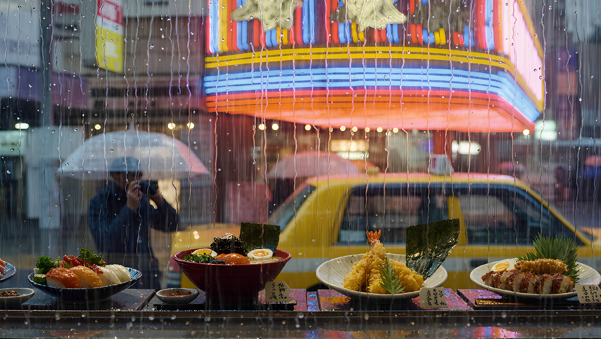 Это — макеты. Так называемые «сёкухин сампуру». Как путешественник, не знающий японского, я моментально оценил гениальность этой идеи. Мне не нужно гадать по иероглифам в меню или пытаться объясниться жестами. Я просто показываю пальцем на то, что хочу. Это идеальное решение проблемы языкового барьера.
