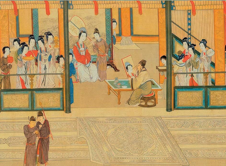 Цю Инь. Весеннее утро в Ханьском дворце. XVI век