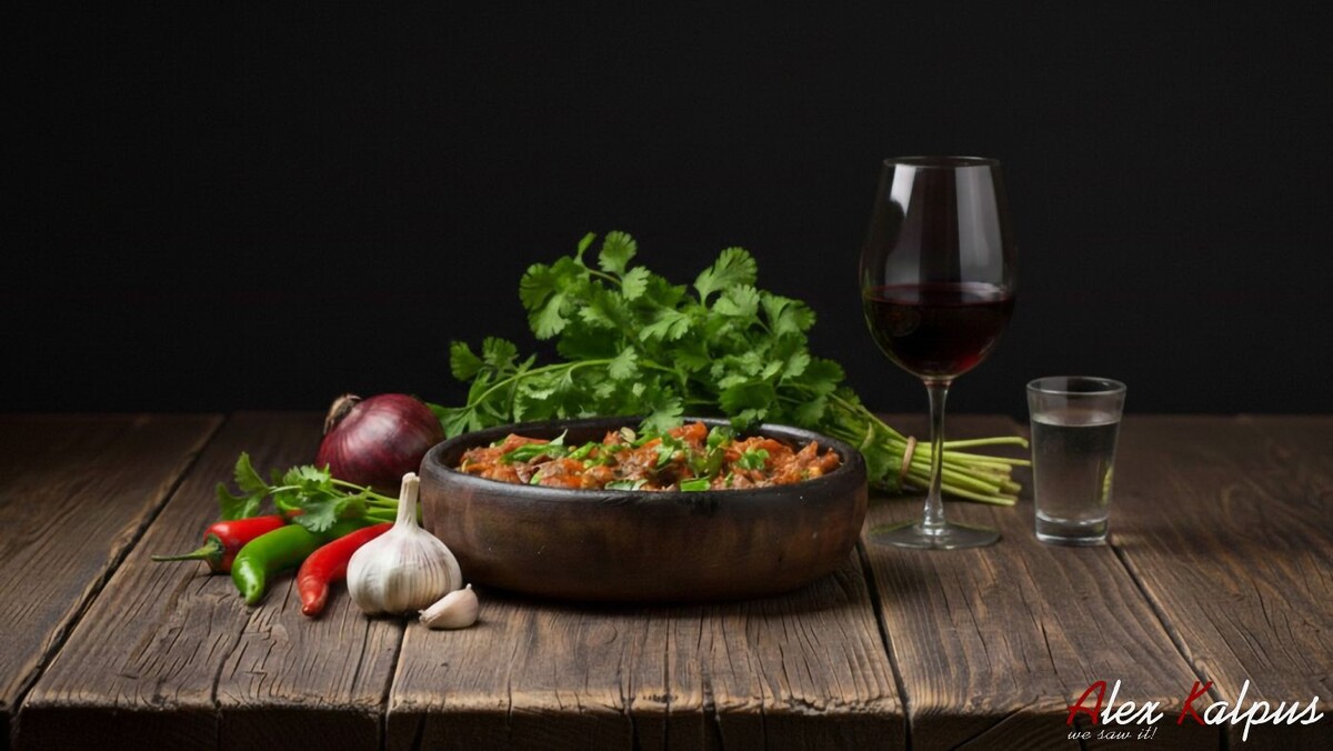 Мегрули чашушули, - это традиционное грузинское блюдо из региона Самегрело, представляющее собой ароматное тушеное мясо с овощами и специями. 