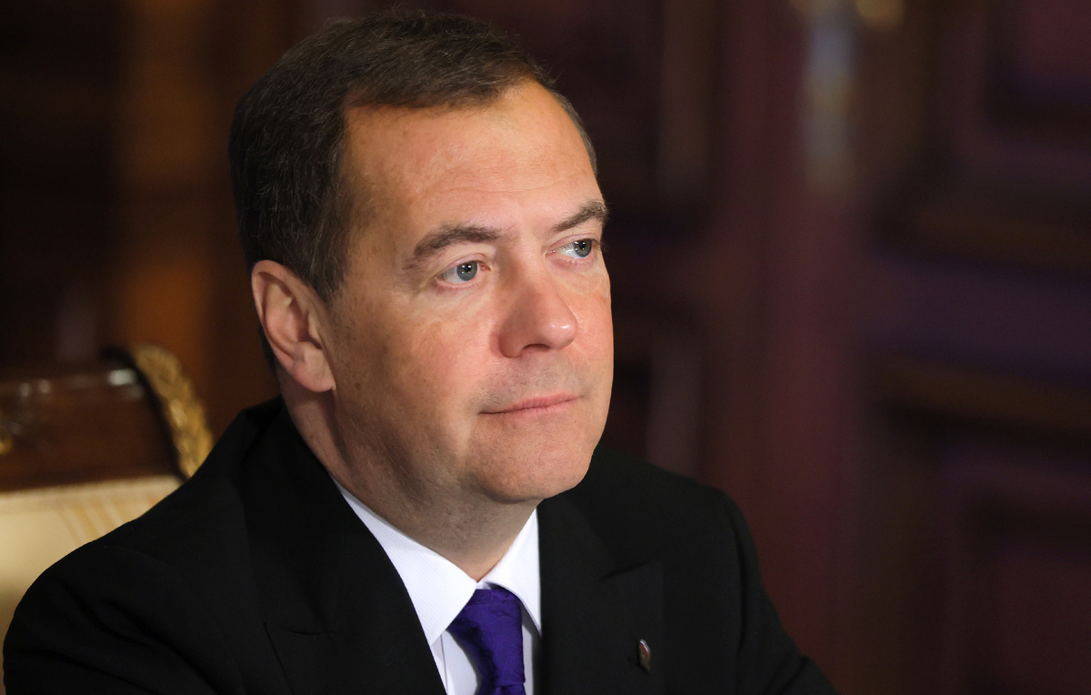    Заместитель председателя Совета безопасности РФ Дмитрий Медведев  Екатерина Штукина/POOL/ТАСС