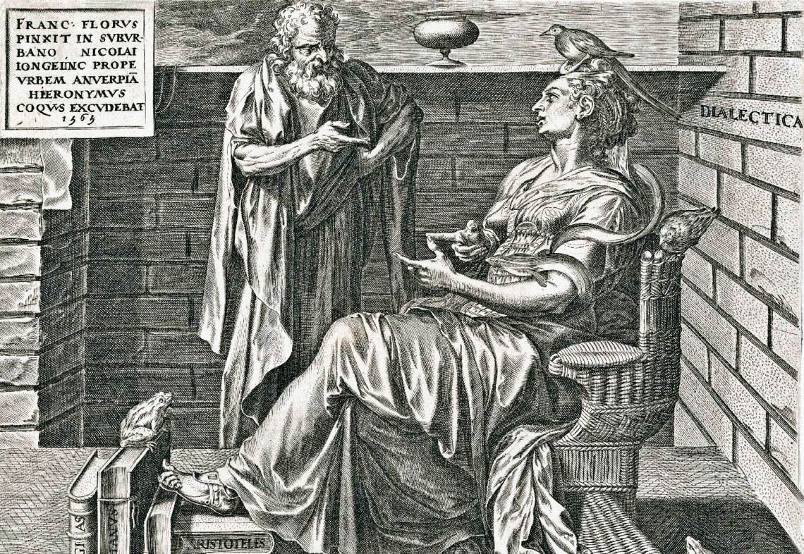 Олицетворение диалектики (1565), гравюра Корнелиса Корта