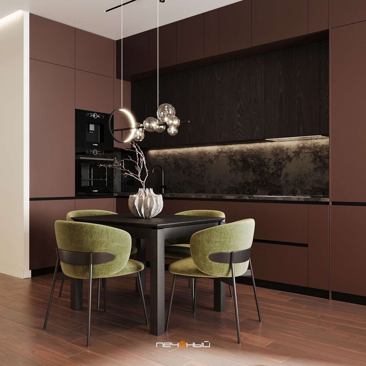 Дизайн кухни-гостиной