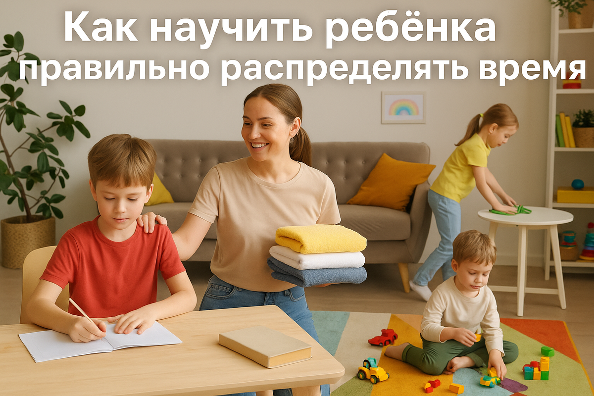 Как научить ребёнка правильно распределять время