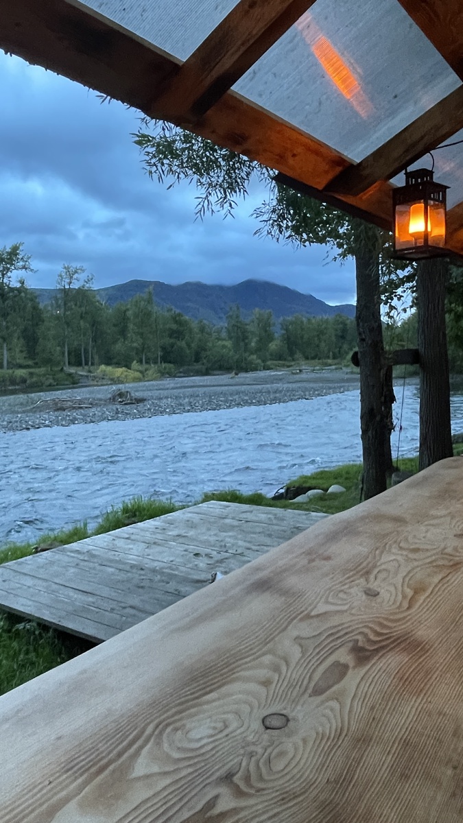 Вид из беседки на базе «Ичаривер»