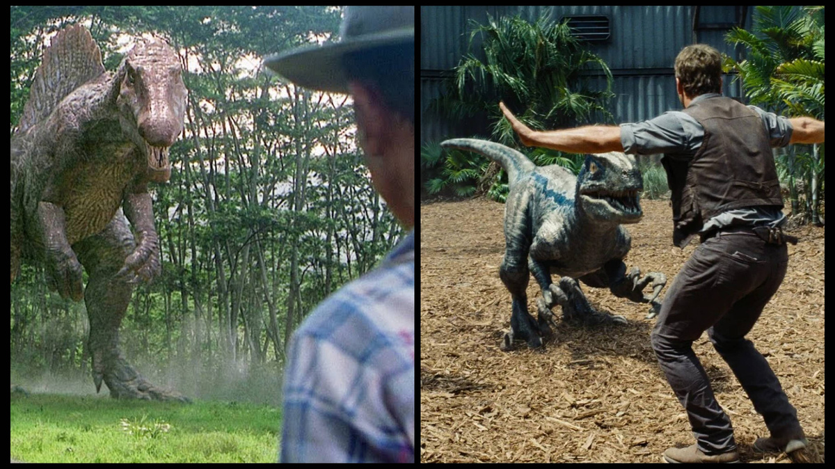 Кадры из фильма "Парк Юрского периода".