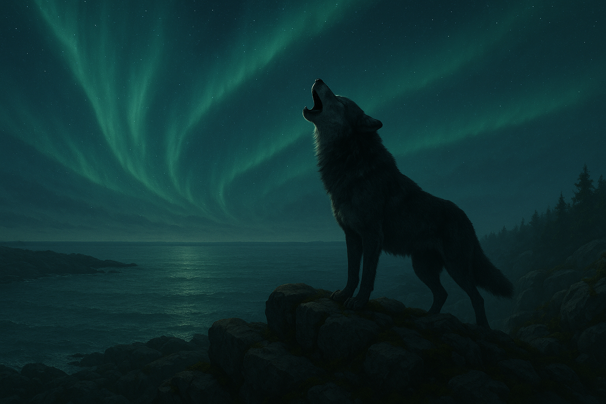 Протяжный вой на фоне северного неба — напоминание о том, чья это земля.