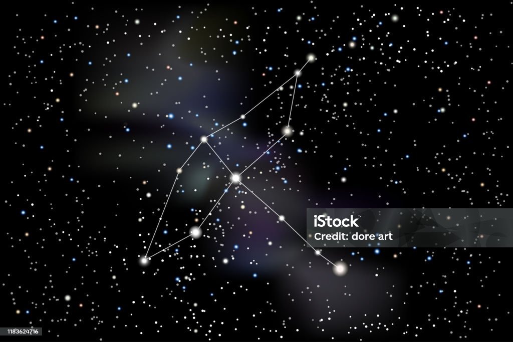 Векторная Иллюстрация Созвездия Лебедя