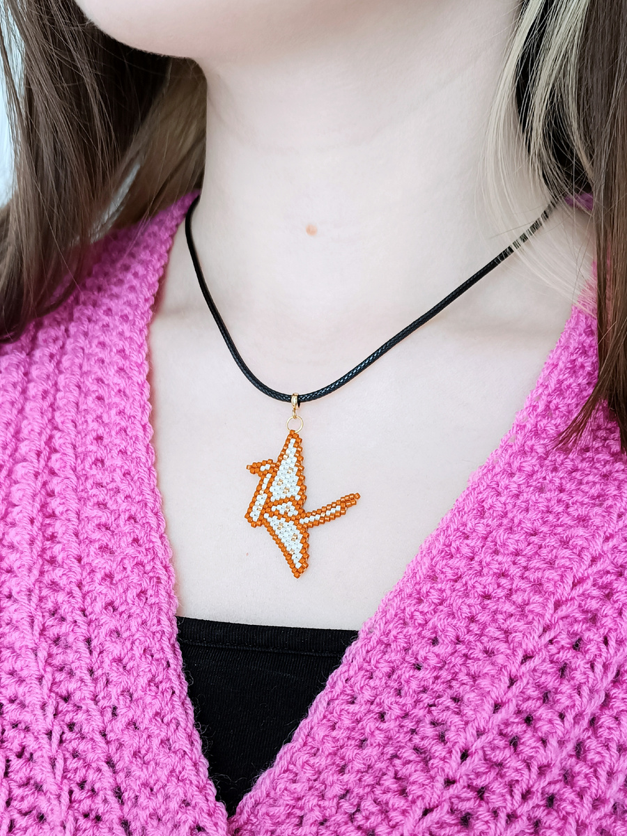 Подвески оригами журавлик | БИЖУТЕРИЯ ЛАПКАМИ |