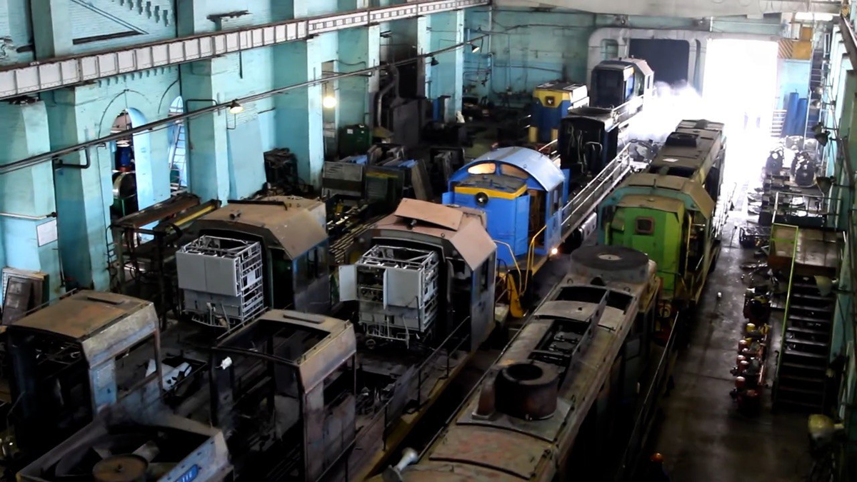 В цехах Уфимского тепловозоремонтного завода. Источник: Наш Регион