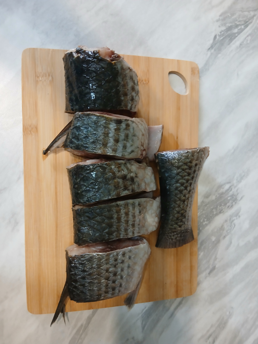 Куски кефали