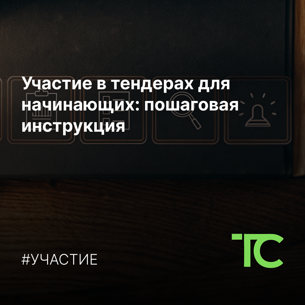 🟢 Участие в тендерах для начинающих: пошаговая инструкция.