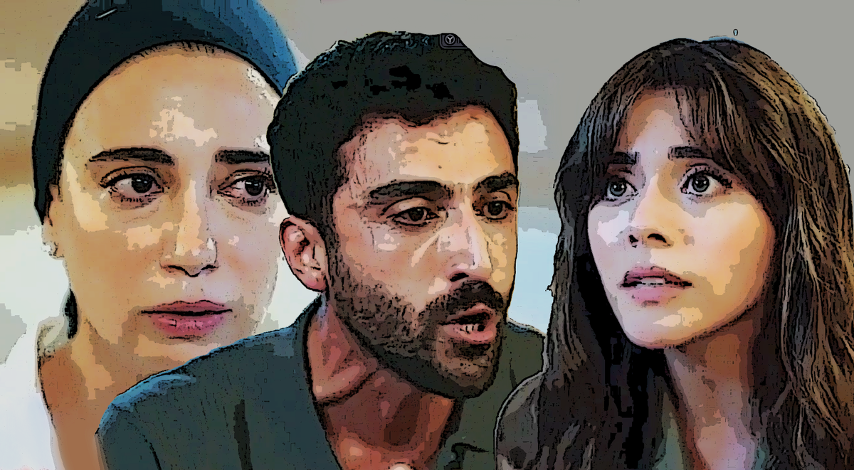 Cериал "Клюквенный щербет", коллаж из кадров 104 серии сделан автором 