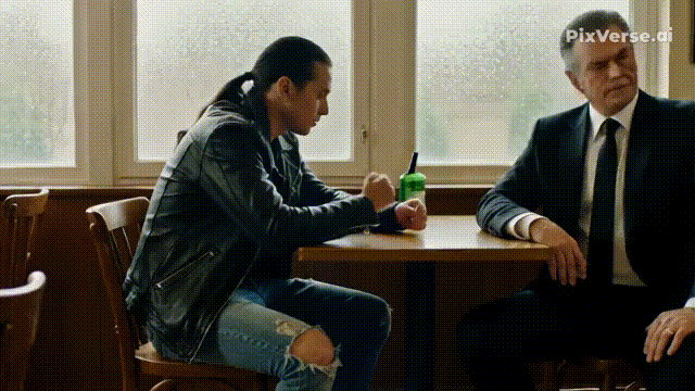 Один из них был явно молод, всё в его облике кричало об этом. Потёртые джинсы с дырой на колене, поношенная кожаная куртка, которая видела лучшие времена.