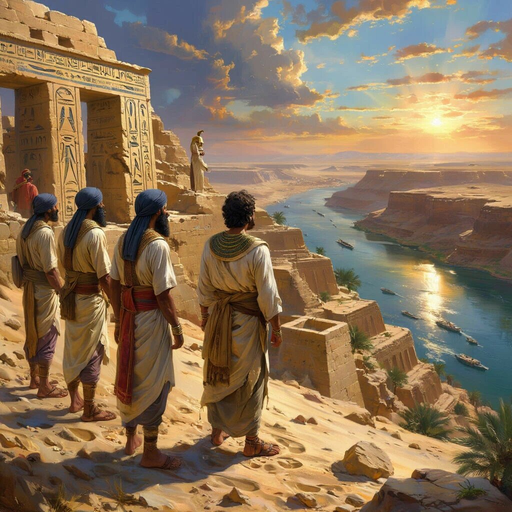 звездочеты древнего Египта: картинка создана в приложении Яндекс.Шедеврум