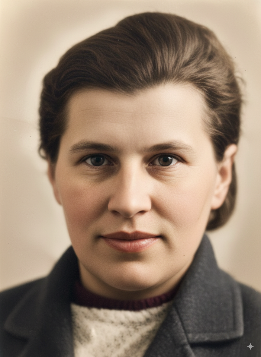 Антонина Макарова (реставрация портрета)