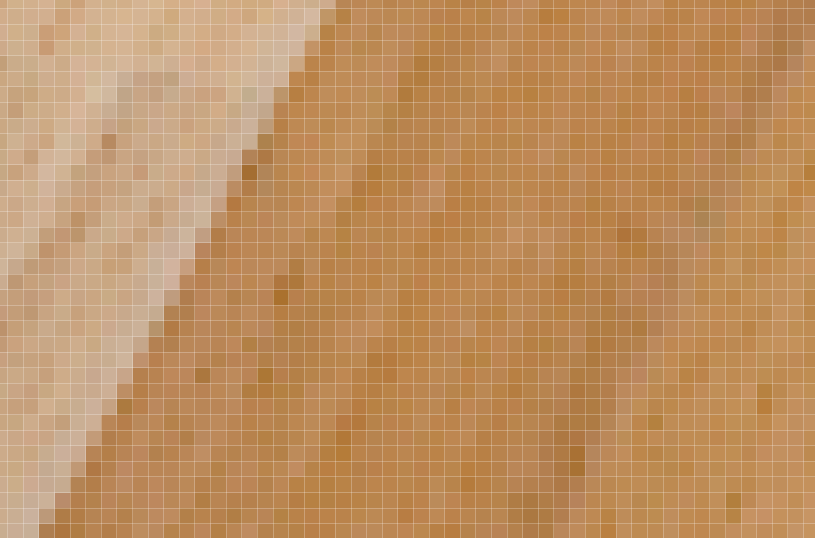 Растровая графика. Те самые пиксели при сильном приближении