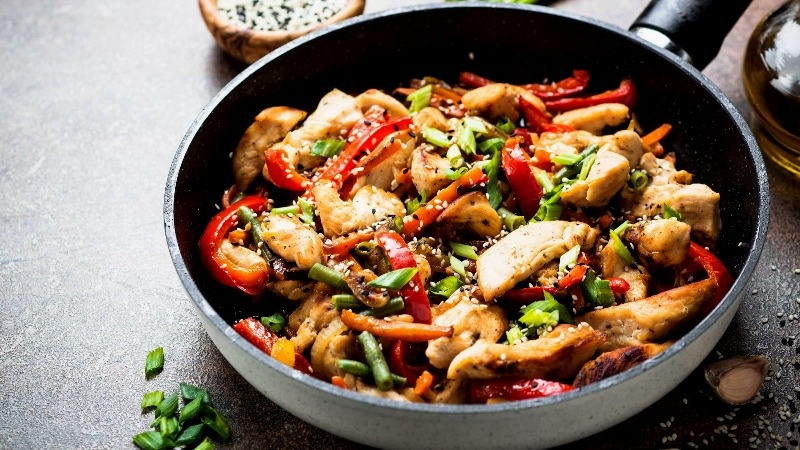 Курица с овощами