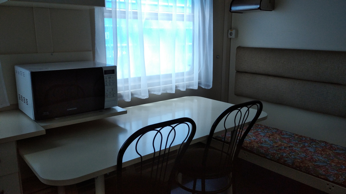 Микроволновка в пассажирском вагоне лишней не будет!