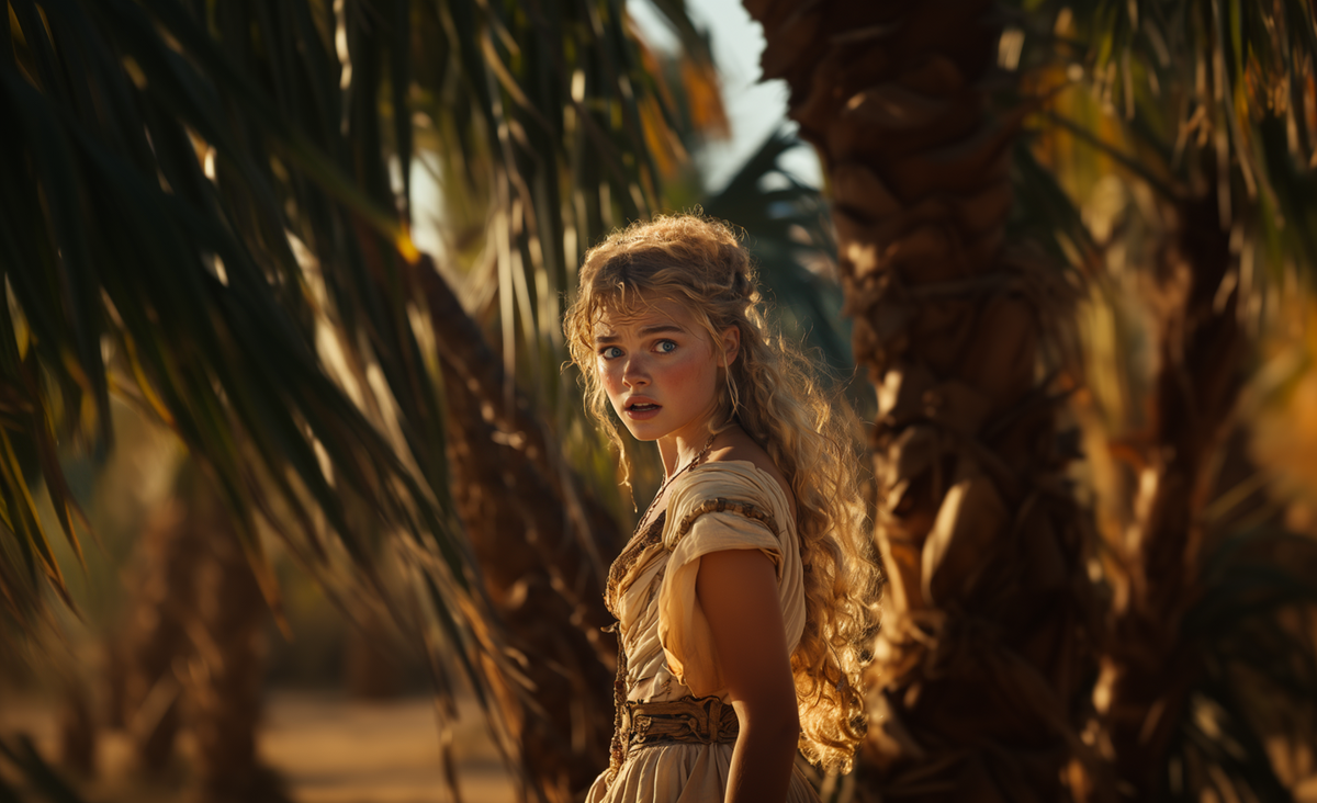 Спасенная смотрела на всю эту сцену широко раскрытыми глазами, она еще не могла прийти в себя и поверить, что этот мужчина только что одолел огромного разъяренного льва почти голыми руками.