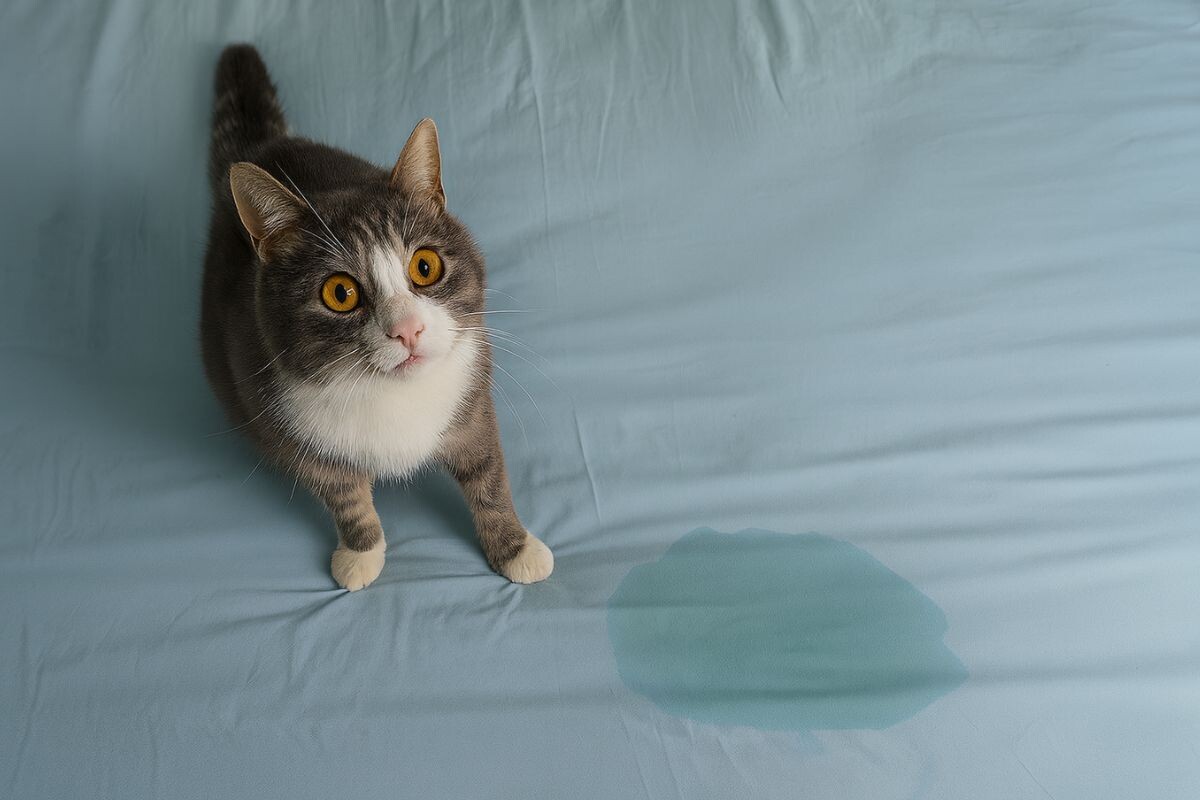 Недержание мочи у кошки