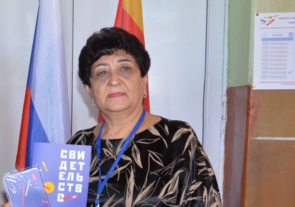      Председатель УИК № 1647 Г. Литвинова redaktor