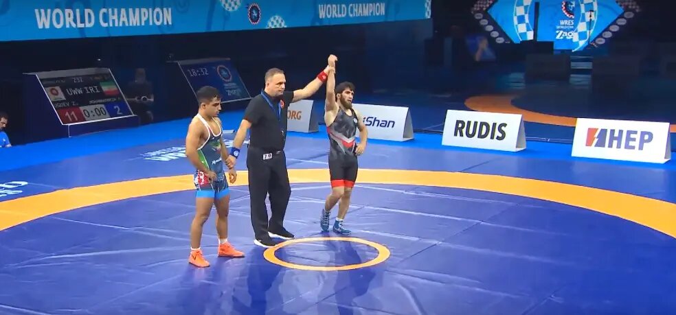    Фото: стоп-кадр эфира чемпионата мира в Загребе