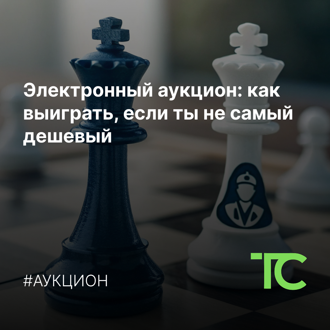 🟢 Электронный аукцион: как выиграть, если ты не самый дешевый.