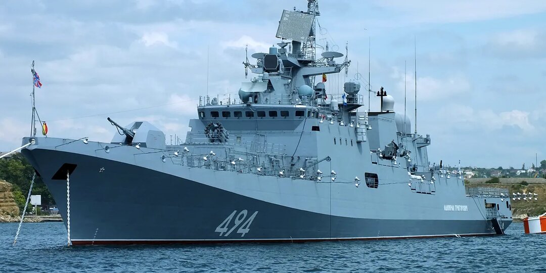 Головной фрегат проекта 11356Р "Адмирал Григорович" - гордость Черноморского флота.