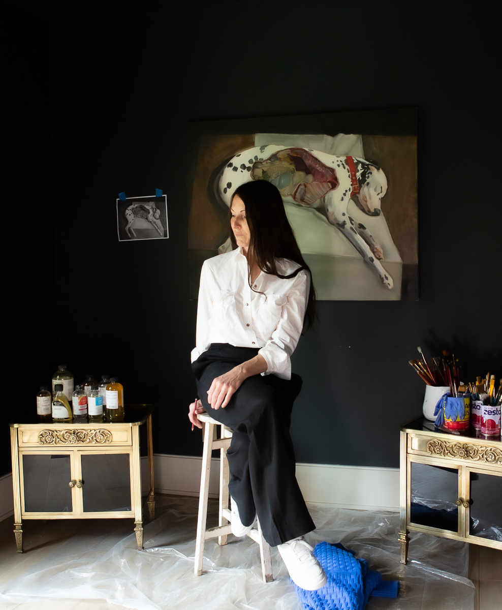 Шеннон Картье Люси в своей студии