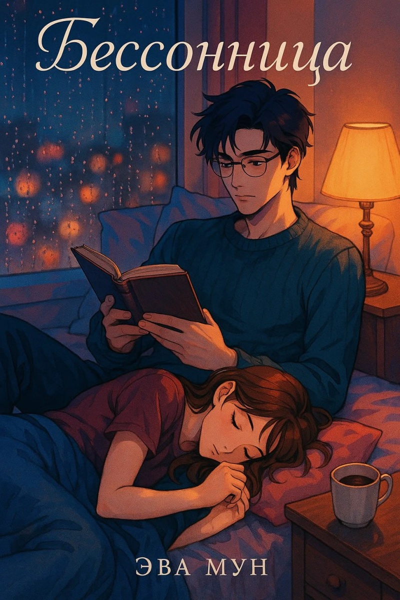 Обложка романа, взята из тг писательницы: Эва Мун