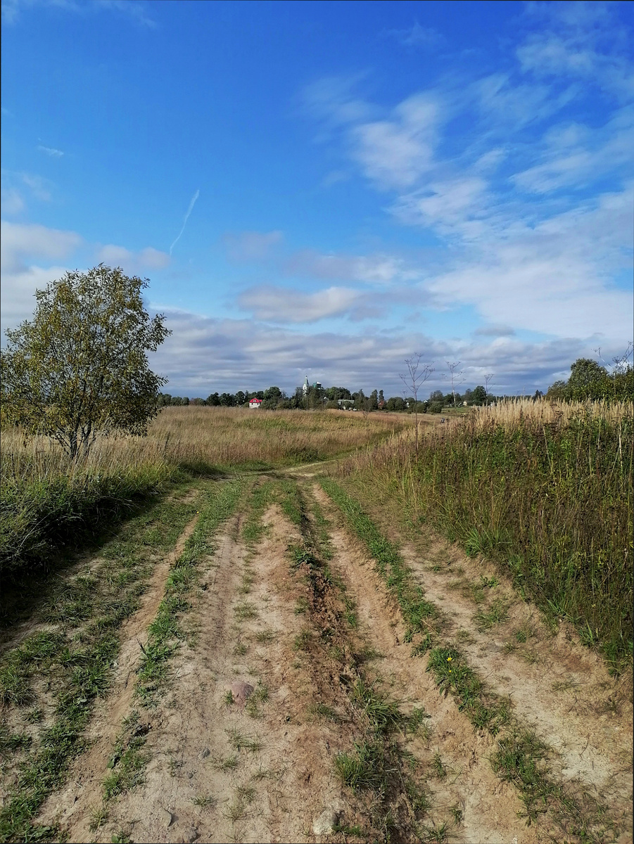Дорога к Николо-Пятницкому Храму деревни Ильеши
