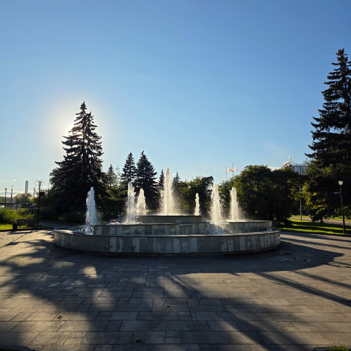 Парк на территории поликлиники