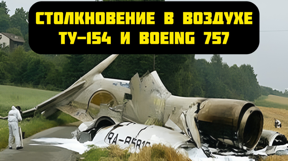Обломки хвостовой части Ту-154