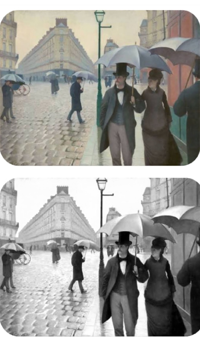 Гюстав Кайботт "Парижская улица в дождливую погоду" (1877г.) 