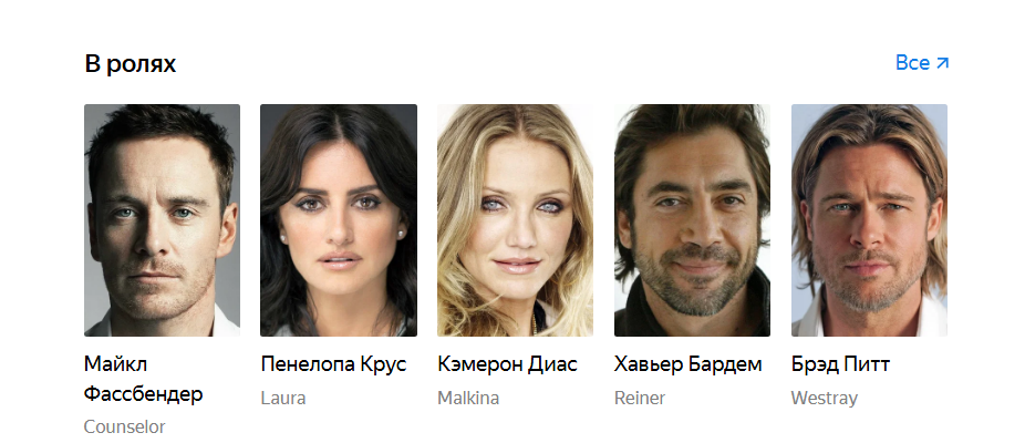 Актерский состав фильма "Советник"