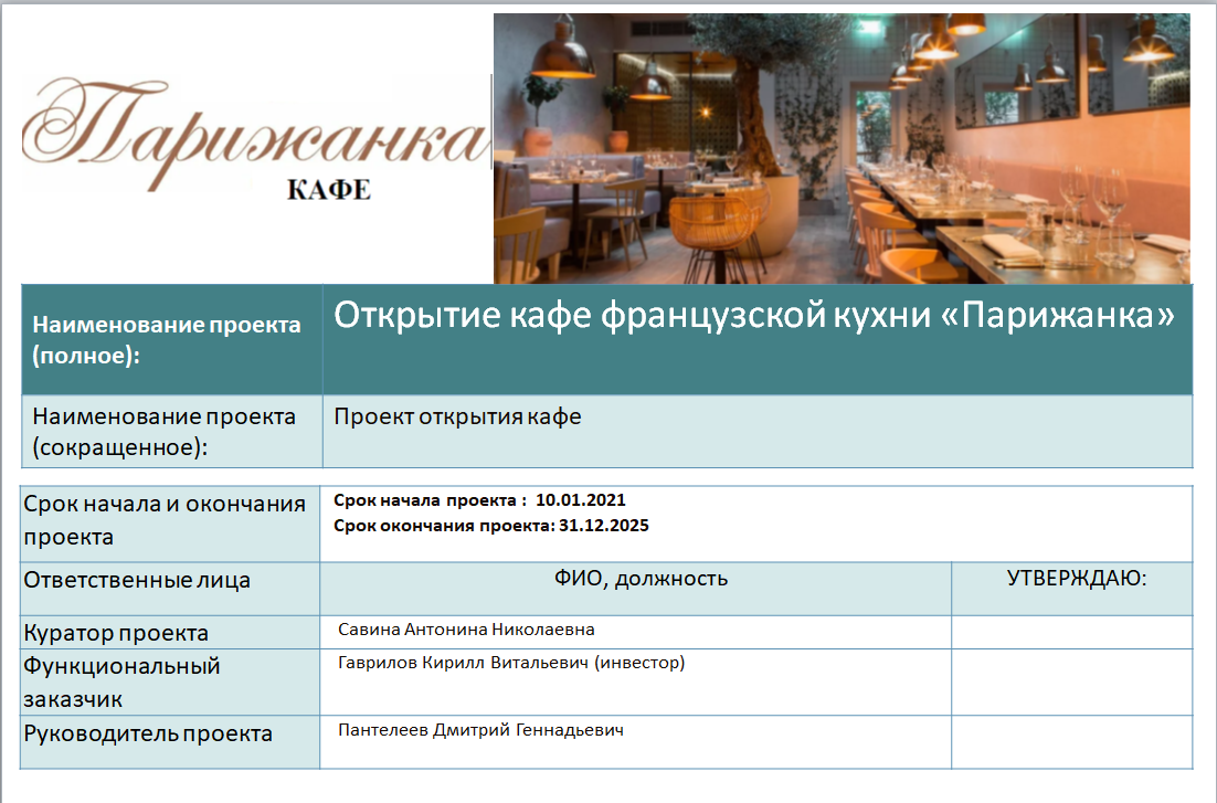 Рис. 2. Титульник проекта